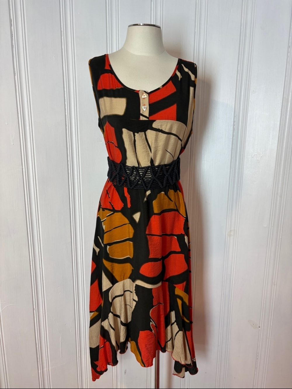 IC by Connie K USA Boho Chic High Low Flowy Sleeveless Dress - Size XL
